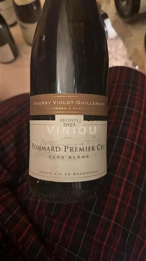 Burgundsko Pommard Premier Cru Thierry Violot-Guillemard Clos Blanc 2005