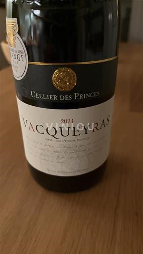 Thung lũng Rhône Vacqueyras Cellier des Princes 2023