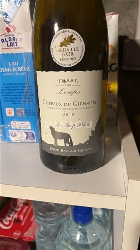 Loiredalen Coteaux-du-giennois Joseph Balland-Chapuis Terre des Loups Le Loup Blanc 2018