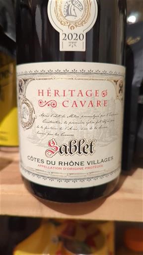 Valle del Ródano No especificado Héritage de Cavare 2020