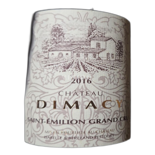 Bordeaux Saint-Émilion Grand Cru Château Dimacy 2016