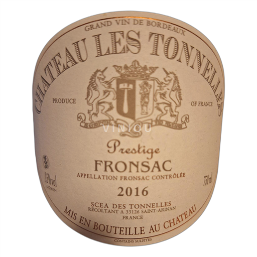 Bordeaux Fronsac Les Tonnelles Prestige 2016