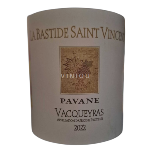 Vallée du Rhône Vacqueyras La Bastide Saint Vincent Pavane 2022