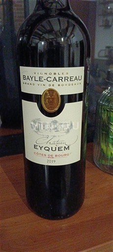 Bordeaux Côtes-de-bourg Château Eyquem 2019