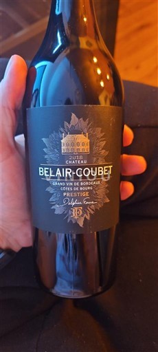Bordeaux Côtes de Bourg Château Belair Coubet Prestige 2018