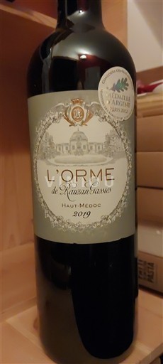 Bordeaux Haut-Médoc Rauzan Gassies L'Orme 2019