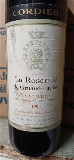Bordeaux Saint-Julien Château Gruaud Larose La Roseraie de Gruaud Larose 1990