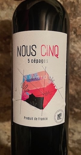 Languedoc y Rosellón País de Oc Nous Cinq 5 cépages 2022