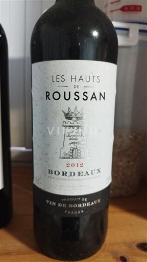 Bordeaux Les Hauts de Roussan 2012