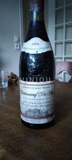 Рона долина Шатонеф-дю-Пап Domaine Saint Prefert 1983