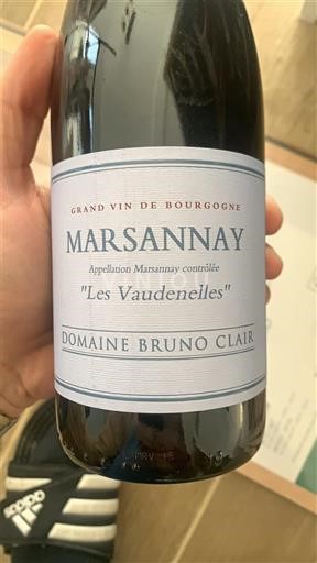 Burgund Marsannay Domaine Bruno Clair Les Vaudenelles 2015
