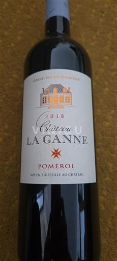 Bordeaux Pomerol Château La Ganne 2018
