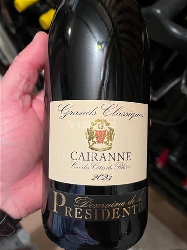 Rhônevallei Cairanne Domaine Président Grands Classiques 2023