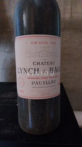 Bordeaux Pauillac Grand Cru Château Lynch-Bages 1988