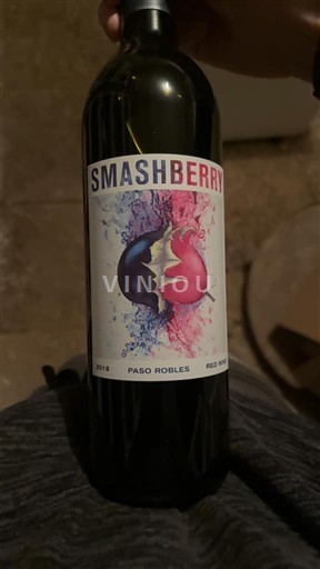 Rượu vang Rouge sec Smashberry 2018 Mỹ Vùng trồng nho được cấp phép California Paso Robles AVA