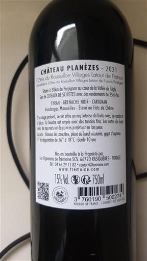 Roussillon Nespecifikováno Château Planèzes 2021