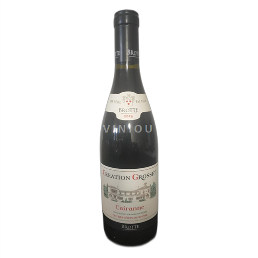 Thung lũng Rhône Cairanne Brotte Création Grosset 2019