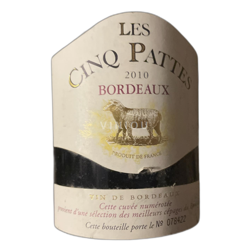 Bordeaux Les Cinq Pattes 2010