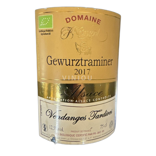 Alsace Domaine F. Engel Vendanges Tardives 2017