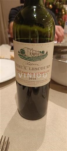 Bordéus Saint-Émilion Grand Cru Château Vieux Lescours 2014