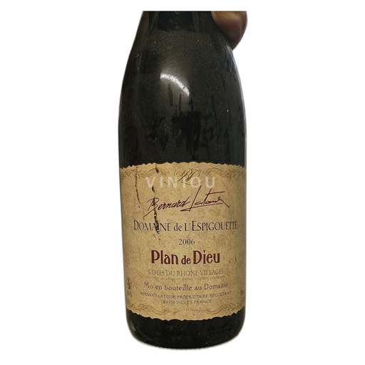 Rhône-dalen Côtes-du-Rhône-Villages Domaine de L'Espigouette Plan de Dieu 2006