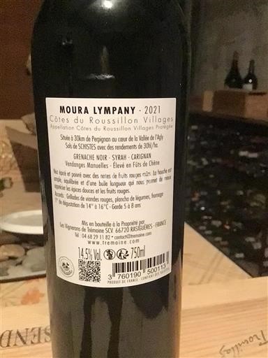 Roussillon Côtes del Roussillon Villages Moura Lympany 2021
