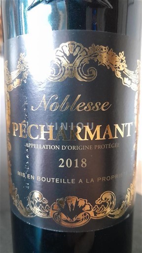 Sydvestfrankrig Pécharmant Noblesse 2018