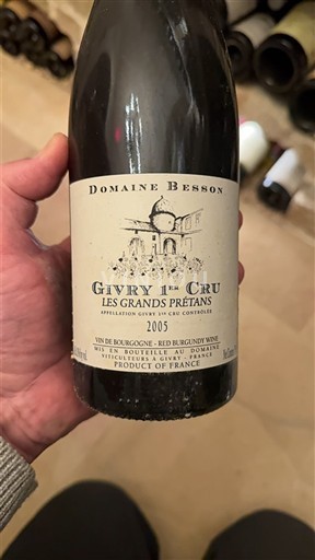 Burgundi Määrittelemätön Premier Cru Domaine Besson Les Grands Prêtans 2005