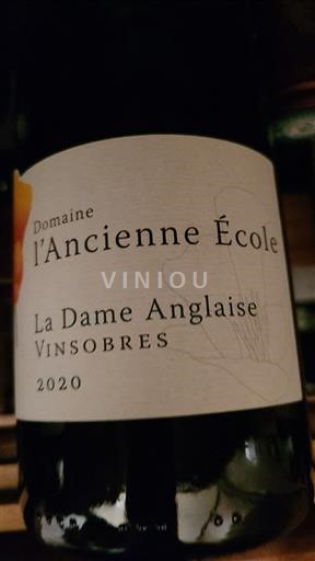 Valle del Ródano Vinsobres Domaine L'Ancienne École La Dame Anglaise 2020