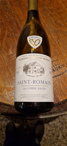 Bourgogne Saint-Romain Domaine Le Bout du Monde La Combe Bazin 2012