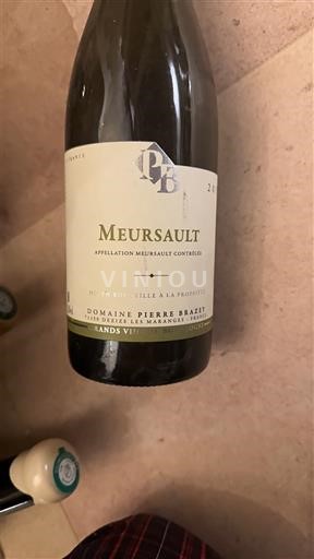 Burgundi Meursault Pierre Brazey Grands Vire 2017