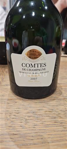 Champagne Sâm-panh Grand Cru Taittinger Comtes de Champagne 2007