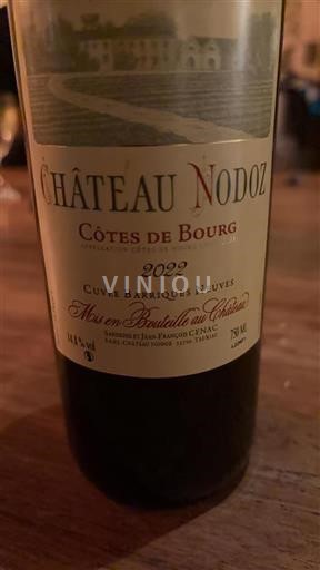 Bordeaux Côtes-de-bourg Château Nodot Barriques Neuves 2022