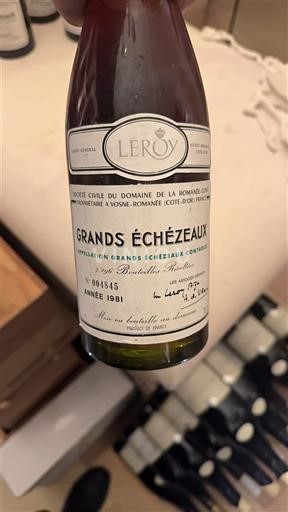 Bourgogne Grands-échézeaux Grand Cru Domaine Société Civile du de la Romanée-Conti 1981