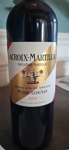 Bordeaux Pessac-Léognan Lacroix-Martillac 2019