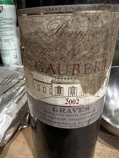 Bordéus Graves Château Gaubert 2002