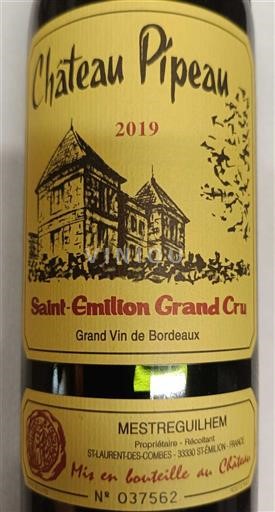 Bordeaux Saint-Émilion Grand Cru Château PIPEAU 2019