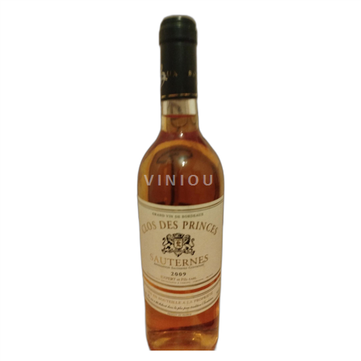 Bordeaux Sauternes Château Clos des Prince 2009