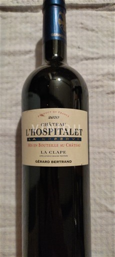 Languedoque La Clape Château L'Hospitalet La Réserve 2020
