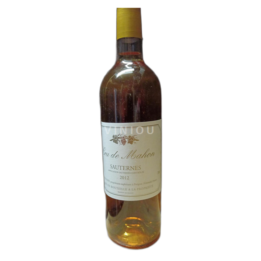 Bordeaux Sauternes Cru de Mahon 2012