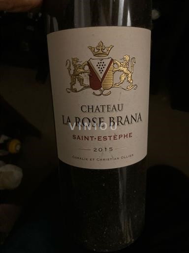 Burdeos Saint-Estèphe Chateau La Rose Brana 2015