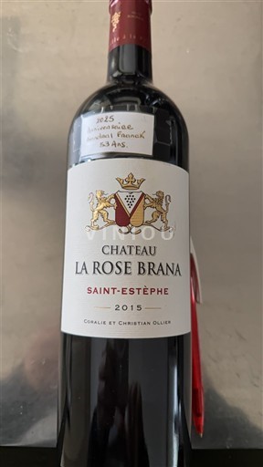 Bordeaux Saint-Estèphe Chateau La Rose Brana 2015