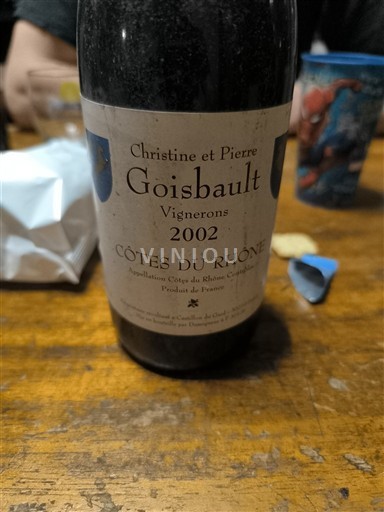 Rhône-dalen Côtes-du-Rhône Christine et Pierre Goisbault 2002