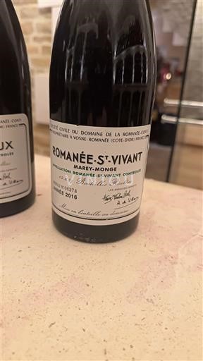 Borgogna Romanée-saint-vivant Grand Cru Domaine La Romanée-Conti Marey-Monge 2016