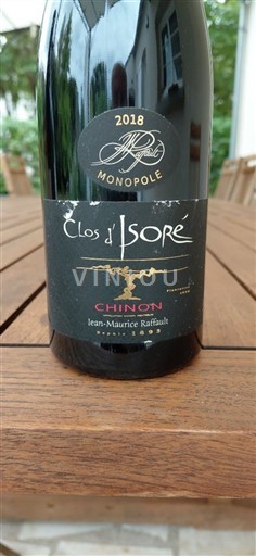 Thung lũng sông Loire Chinon Jean-Maurice Raffault Clos d'Isoré 2018