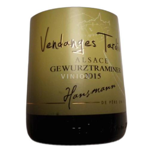 Alsace Gewurztraminer Hansmann Vendanges tardives 2015