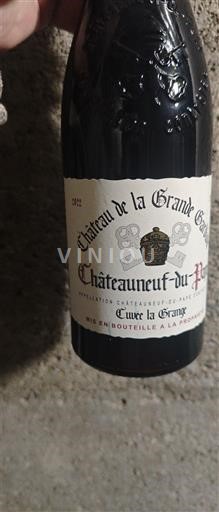 Vallée du Rhône Châteauneuf-du-pape Château de la Grande Gardiole la Grange 2022