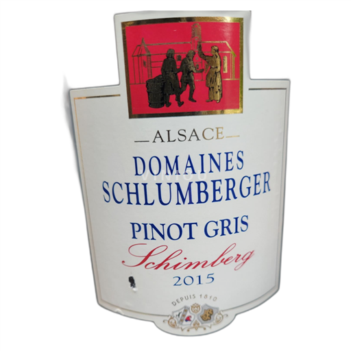 Alsace Pinot grigio Domaine S Schlumberger Schimberg 2015