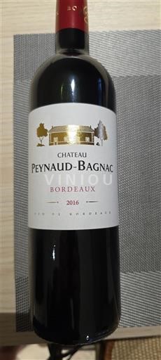 Bordeaux Château Peynaud-Bagnac 2016