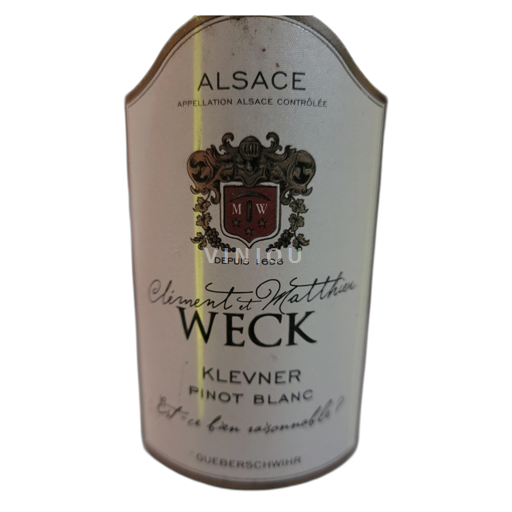 Elsass Weißburgunder Clément et Matthieu Weck Klevner 2019